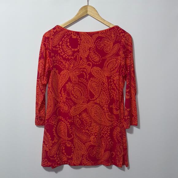 Lands end floral blouse women’s size small(6-8) - Picture 2 of 4